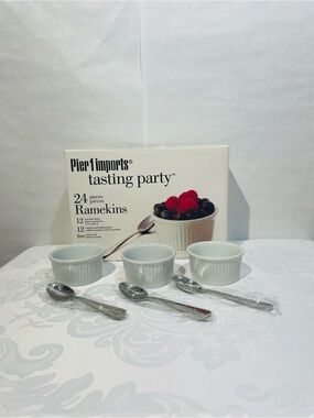 NWT Pier 1 Imports "Tasting Party" 24-piece Ramekin Set